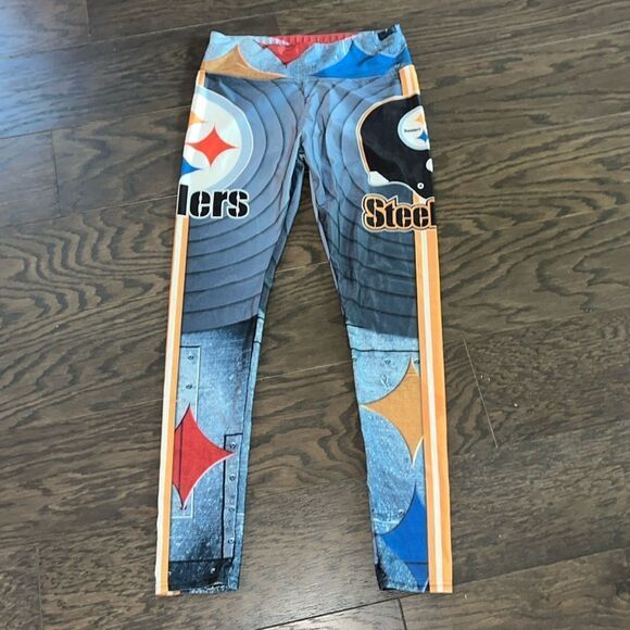 Sexy Women’s NFL Pittsburgh Steelers Spandex stretch Compression Leggings Size M - Picture 1 of 7